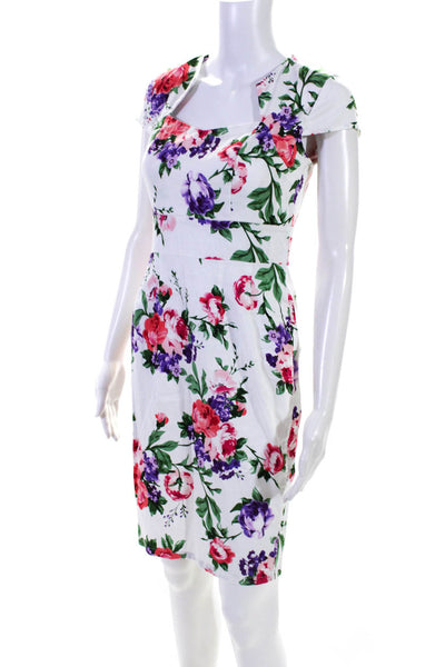 Grace Karin Women's Floral Print Cap Sleeve Sheath Dress Multicolor Size S
