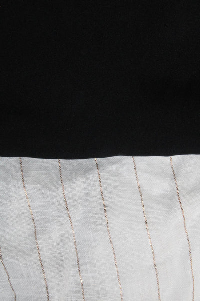 Elie Tahari Rails Womens Long Sleeve Embellished Striped Tops Small Medium Lot 2