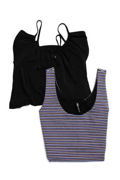 Karen Millen Veronicam Womens Striped Tank Top Blouse Black Size 4 XS Lot 2