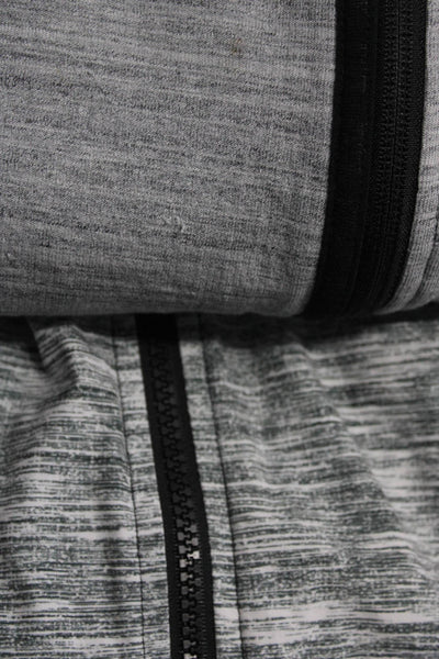 Nike XCVI Womens Gray Hooded Full Zip Long Sleeve Sweater Top Size M Lot 2