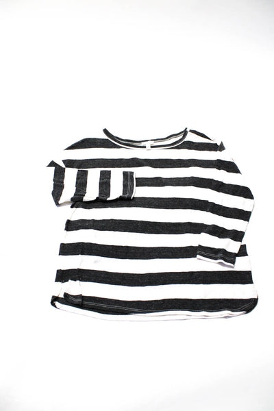 Soft Joie Rag & Bone Womens Snake Print Striped Top Tee Shirt Size Medium Lot 2