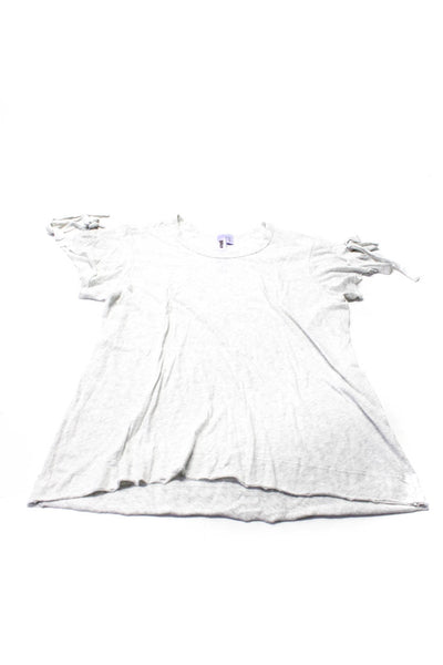 Vince Wilt Womens Striped Tie Sleeve Top Tee Shirt Size Small Medium Lot 2