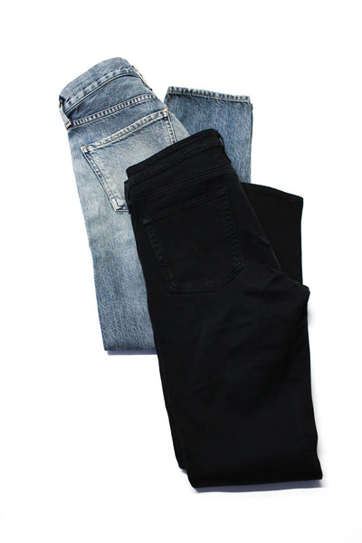 AG Adriano Goldschmied Women's Slim Fit Jeans Black Blue Size 27 Lot 2