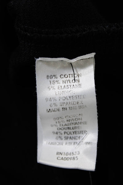 Nanette Lepore Womens Mini Skirt Black Cotton Size 6