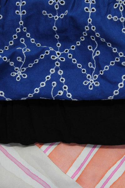Zara Women's Midi Dress Printed Blouses Black Blue Orange Size XS Lot 3