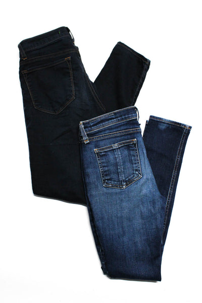Rag & Bone J Brand Womens Low Rise Skinny Jeans Jeggings Dark Blue Size 27 Lot 2