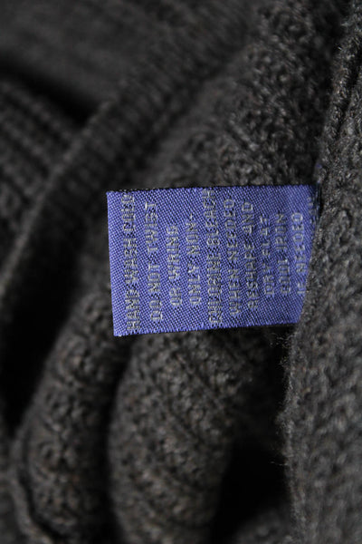 Vivienne Vivienne Tam Womens Cotton Cowl Neck Batwing Knit Sweater Gray Size XS