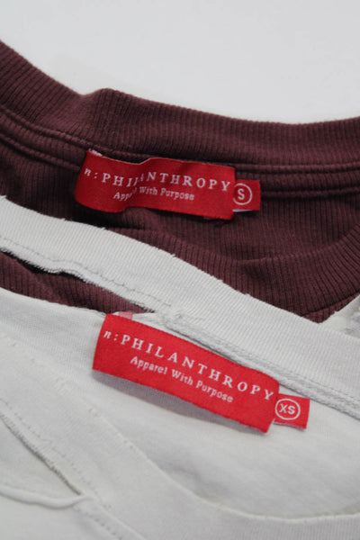Philanthropy Womens Tees T-Shirts Gray Size XS S Lot 2