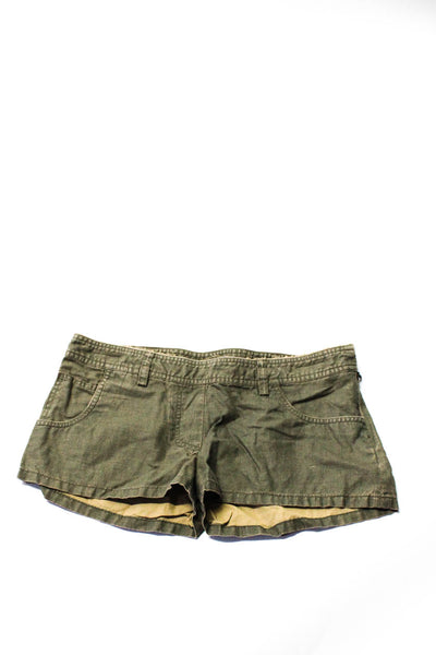 Millergirl by Nicole Miller Womens Frayed Denim Mini Shorts Green Size XS Lot 3
