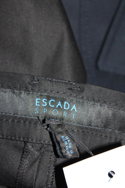 Escada Sport Women's Low Rise Flared Kate Dress Pants Black Size 40