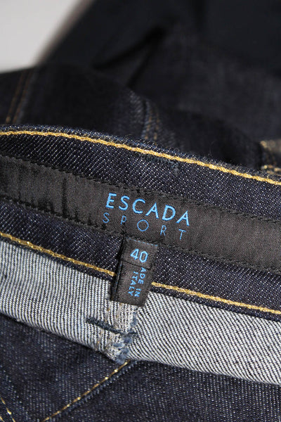 Escada Sport Women's Low Rise Demin Skinny Jeans Blue Size 40