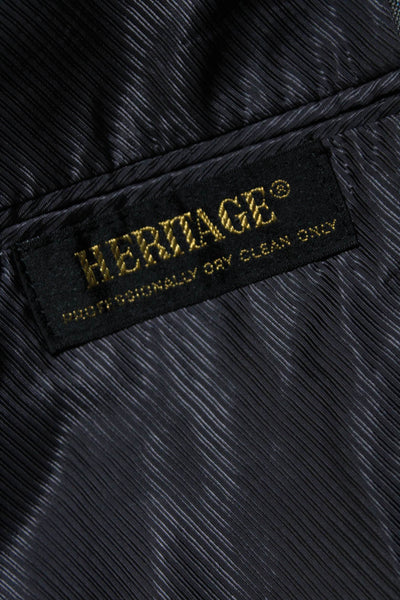 Hart Schaffner Marx Mens Striped Blazer Jacket Gray Size 48