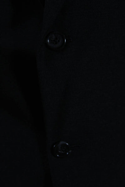 Hickey Freeman Mens Wool Button Collar Long Sleeve Darted Blazer Gray Size EUR44