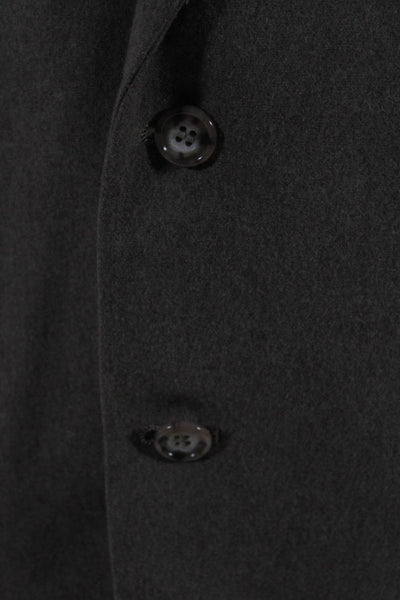 Oscar de la Renta Mens Button Darted Collar Long Sleeve Blazer Beige Size EUR42L