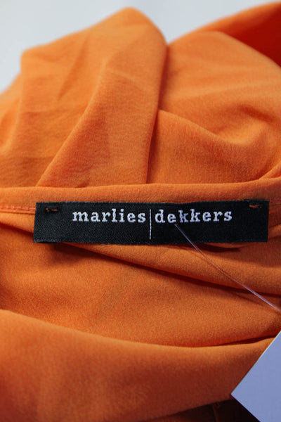 Marlies Dekkers Womens Sequin Chiffon Bat Wing Cover Up Dress Orange Size Medium