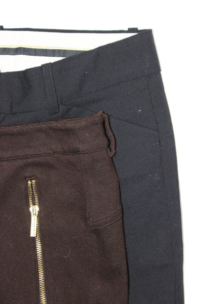 Theory Michael Kors Womens Pleated Flare Knit Ponte Pants Size 00 Medium Lot 2