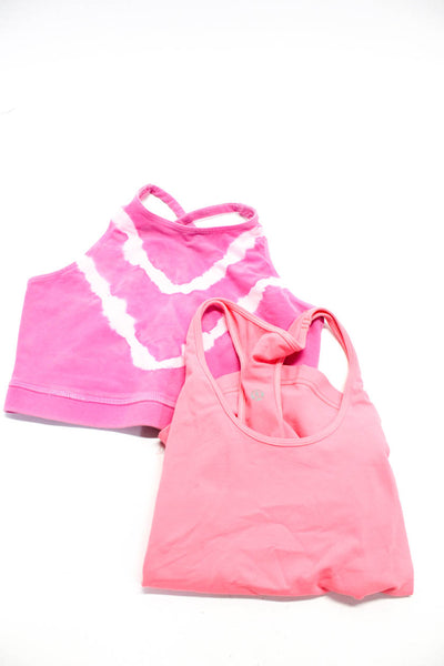 Electric & Rose Women's Cotton Tie Dye Sport Bra Pink Size S Lot 2