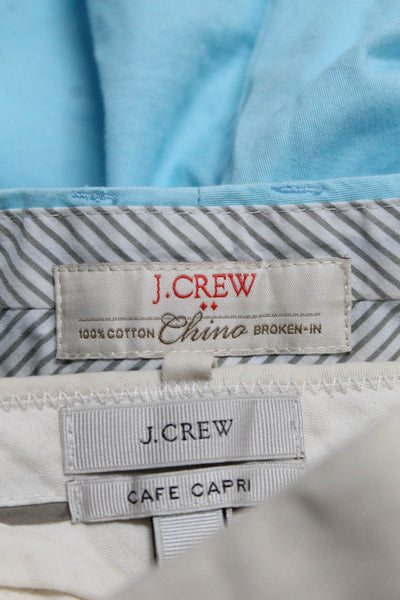 J Crew Womens Pants Shorts Chinos Blue Size 0 Lot 2