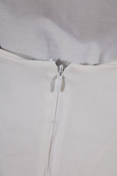 Ralph Lauren Women's Lace Up Midi Pencil Skirt White Size 6