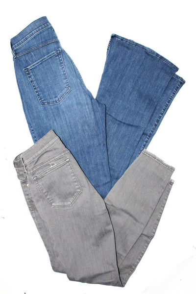 3x1 NYC J Crew Womens Blue Cotton High Rise Flare Leg Jeans Size 27 28 Lot 2