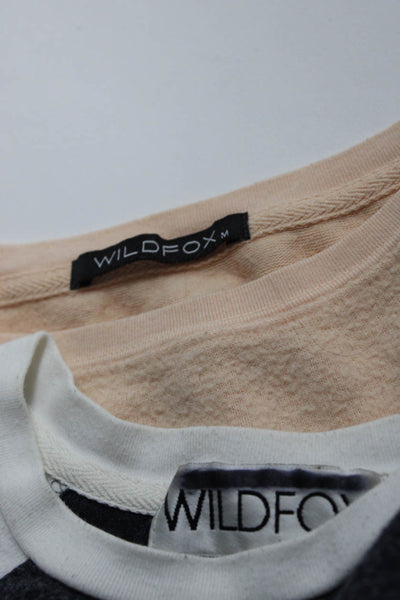 Wildfox Womens Sweatshirts Pullovers Peach Size XS M Lot 2