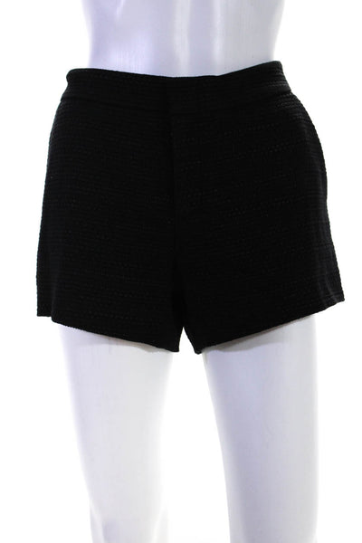 Joie Women's Mid Rise Cotton Bermuda Shorts Black Size 41