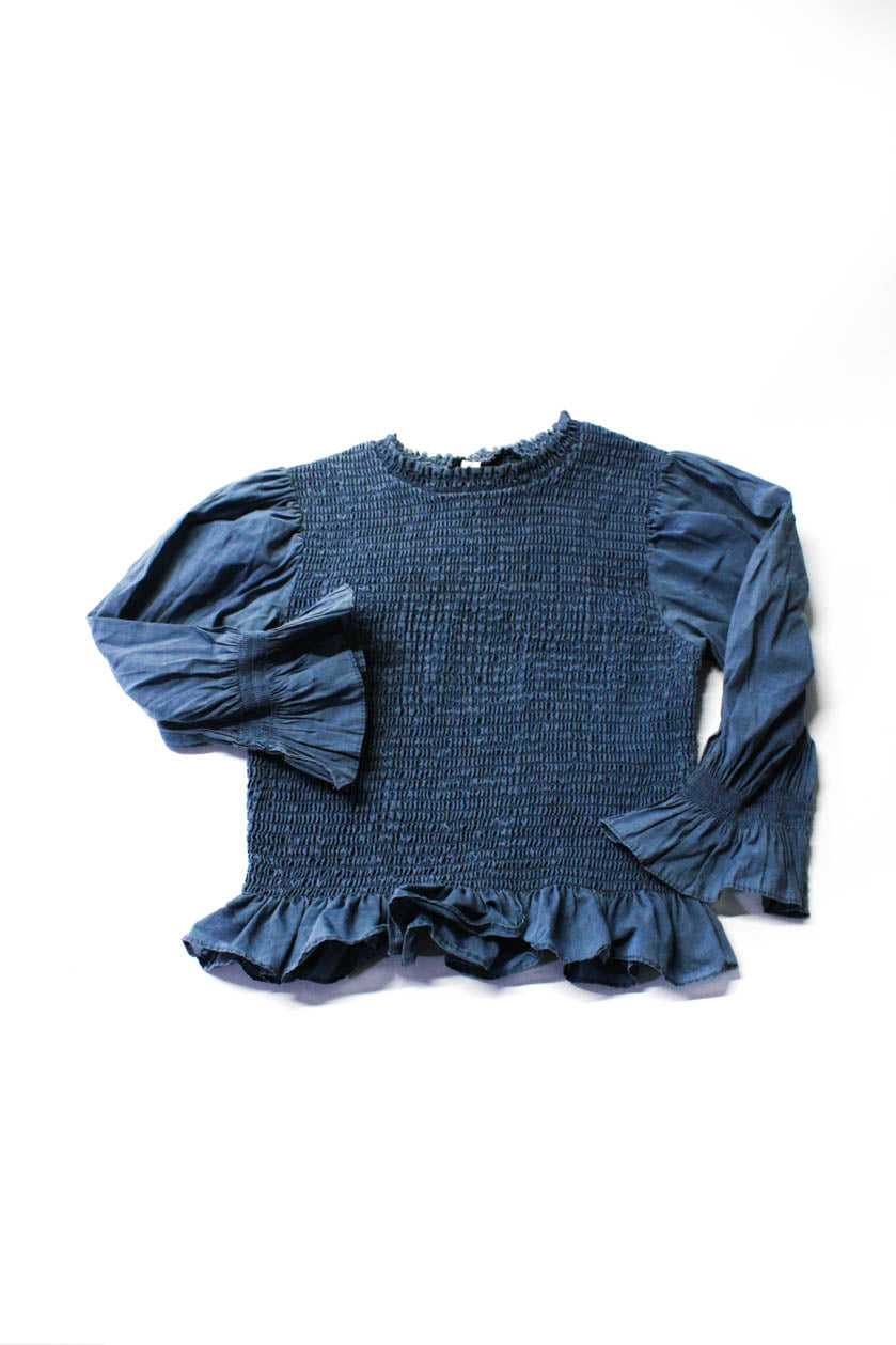 Zara Women's 3/4 Sleeve Blouse Corset Top Blue Black Size XS S Lot 2 - Shop  Linda's Stuff