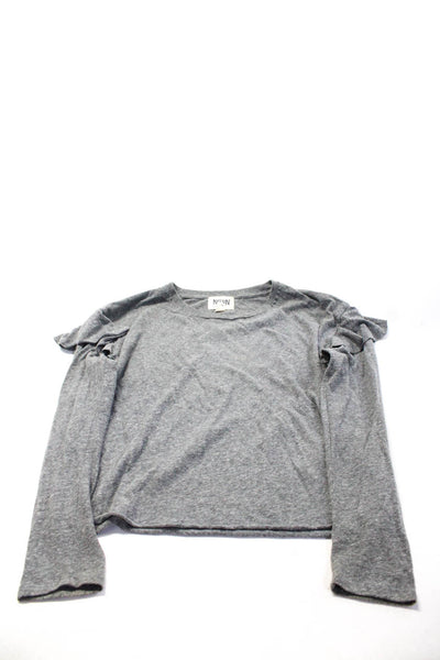 Nation Ltd by Jen Menchaca Z Supply Womens Ruffle Shirt Gray Size XS/S Lot 2