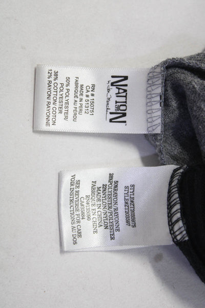 Nation Ltd by Jen Menchaca Z Supply Womens Ruffle Shirt Gray Size XS/S Lot 2