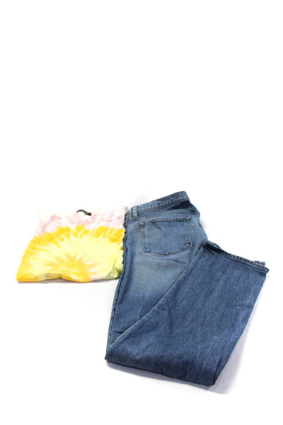 Scotch And Soda J Brand Tie Dye Tee Shirt Jeans Pants Yellow Size L 38 Lot 2