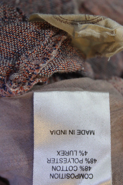 Muche Et Muchette Womens Floral Stitched Tiered Mini Skirt Skort Purple Size O/S