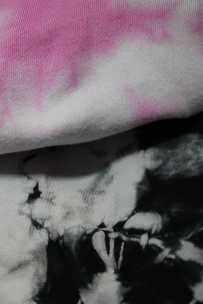 Generation Love Womens Tie Dye Sweatshirts Pink White Black Size XS S Lot 2