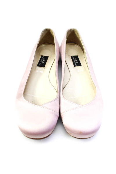 A.P.C. Womens Slide On Ballet Flats Pink Size 36 6