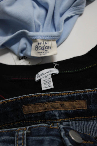 Splendid Mini Boden Joe's Girls Graphic T-Shirt Jean Skirt Black Size 10 Lot 3