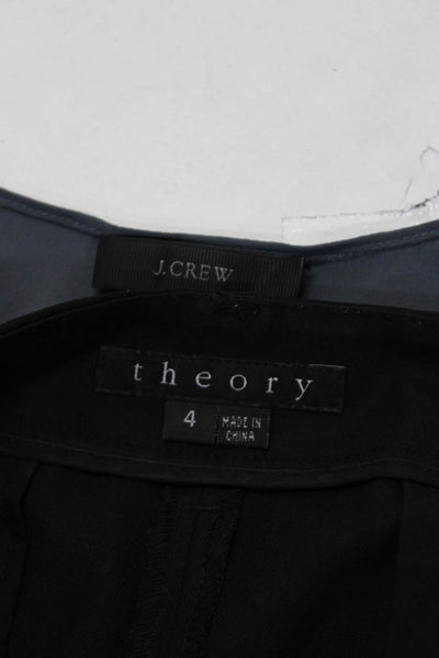 Theory J Crew Womens Tank Top Blouse Pleated Dress Pants Black Size 4 6 Lot 2