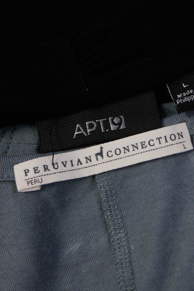 Apt. 9 Peruvian Connection Womens Open Front Cardigan Dress Black Size L Lot 2