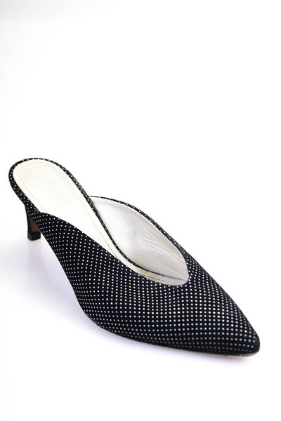Barneys New York Womens Pointed Toe Polka Dot High Heel Sandals Black Size 35