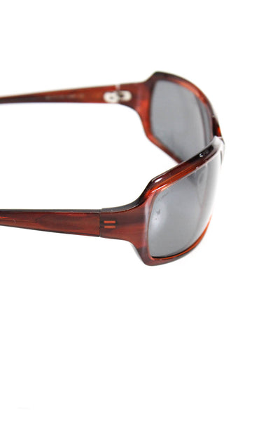 Vera Wang Womens Resin Rectangle Frame Black Lens Sunglasses Accessory Red
