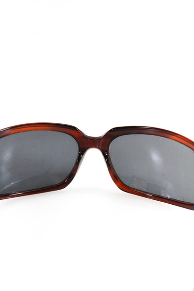 Vera Wang Womens Resin Rectangle Frame Black Lens Sunglasses Accessory Red