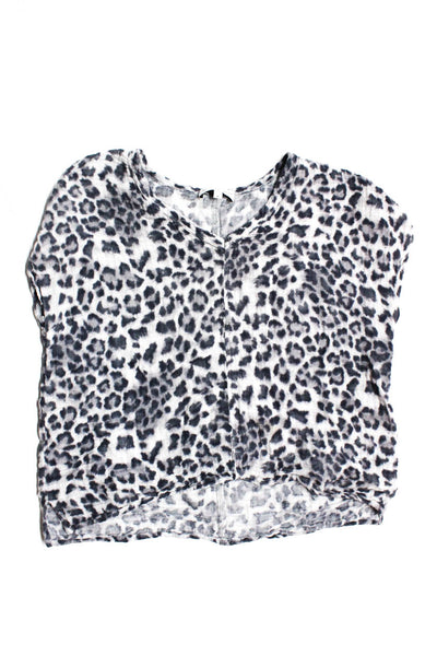 Michael Stars Womens Knit Front Seam V Neck Sweater Shirt Black Size 1/S/M Lot 3