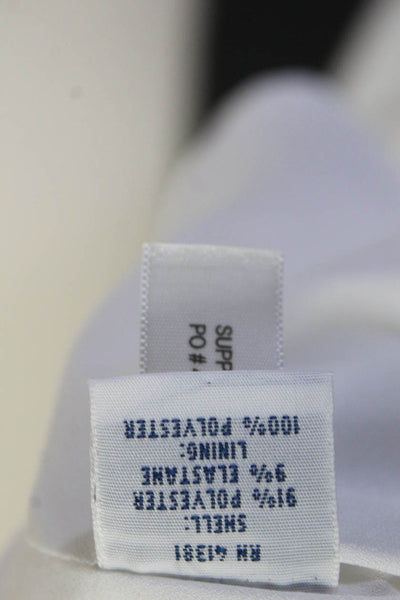Polo Ralph Lauren Womens Wide Strap Knee-Length V-Neck Shift Dress White Size 4