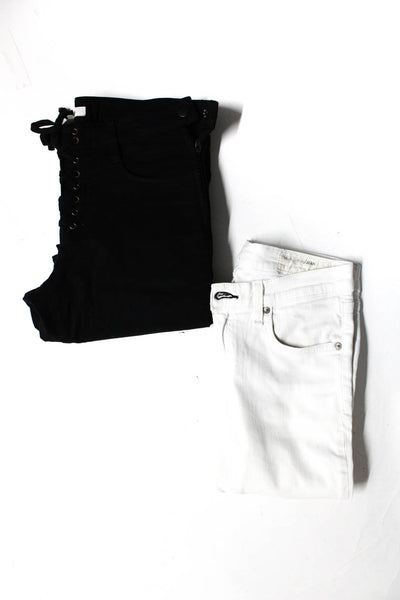 Joie Jeans Rag & Bone Jean Women's Skinny Jeans Black White Size 26 27 Lot 2