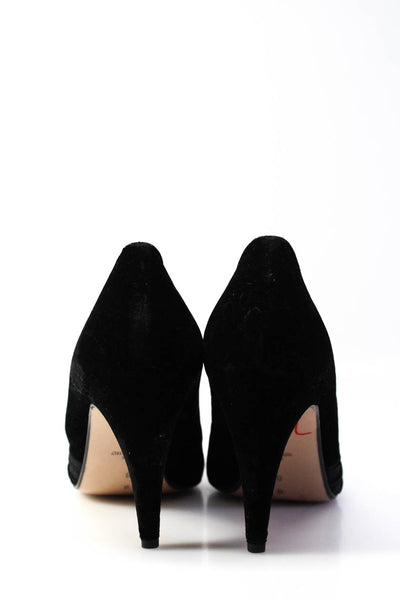 Walter Steiger Womens Patchwork Ribbed Draped Stiletto Heels Pumps Black Size 8