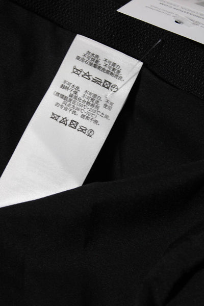 DKNY Womens Linen Single Button Blazer Jacket Black Brown Size 8