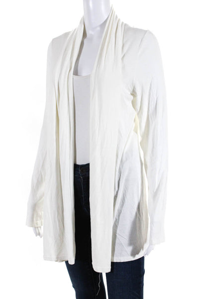 Tart Women's Open Front Long Sleeves Cardigan Blouse Ivory Size L