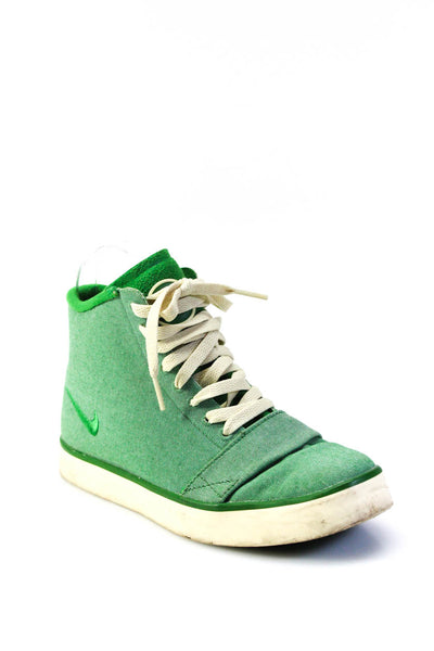 Nike Womens 6.0 Green Lace Up High Top Fashion Sneaker Shoes Size 6