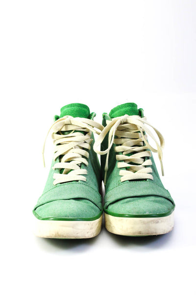 Nike Womens 6.0 Green Lace Up High Top Fashion Sneaker Shoes Size 6
