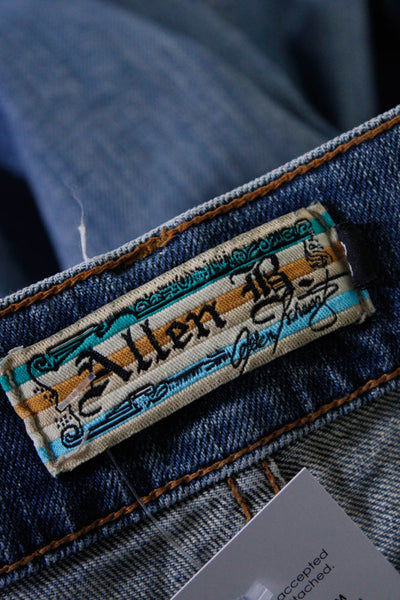 Allen B. By Allen Schwartz Womens Blue Studded Floral Bootcut Jeans Size 30