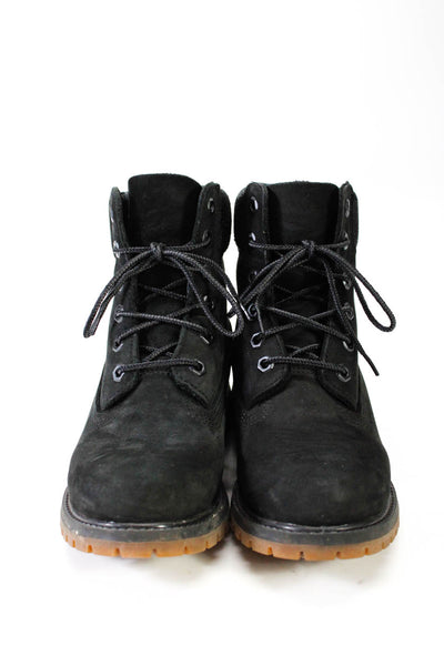 Timberland Women's Suede Lace Up Ankle Boots Black Size 6