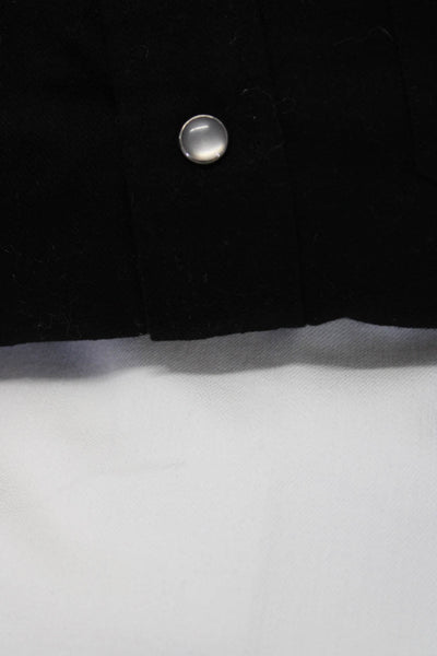 Eileen Fisher Ralph Lauren Womens Cotton Jeans Top White Black Size 4/M Lot 2